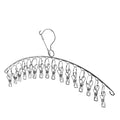 Hanging Underwear Socks Panties Clothes Peg Hanger and Stainless Steel Sock Hanger with Clothes Peg Coat Rack with Peg