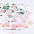 Huiying Wholesale Natural Crystal Shimmer Healing Palm Rose Quartz Star Pocket Stone Crafts