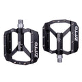 ZTTO MTB Bearing Aluminum Alloy Flat Pedal Bicycle Good Grip Lightweight 9/16 Pedals Big for Gravel Bike Enduro Downhill JT01