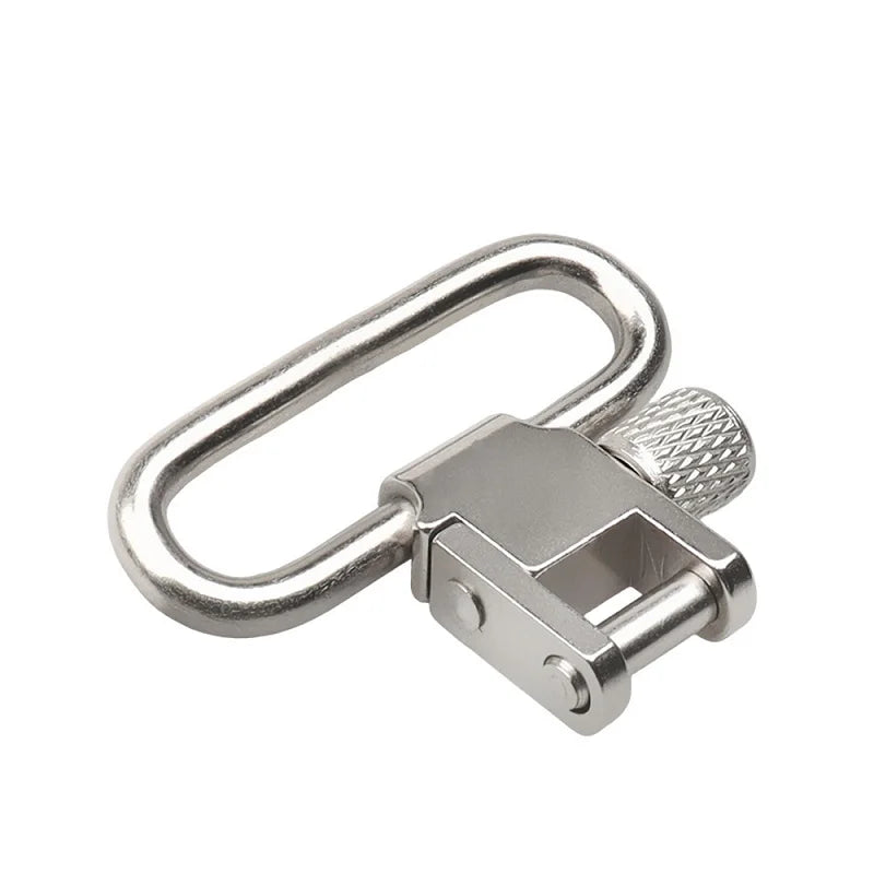 CoyotiSports Steel High Pressure Quick Release Swivel Fastener 1.25 Inch Loop Silver Color Durable Lightweight Universal for