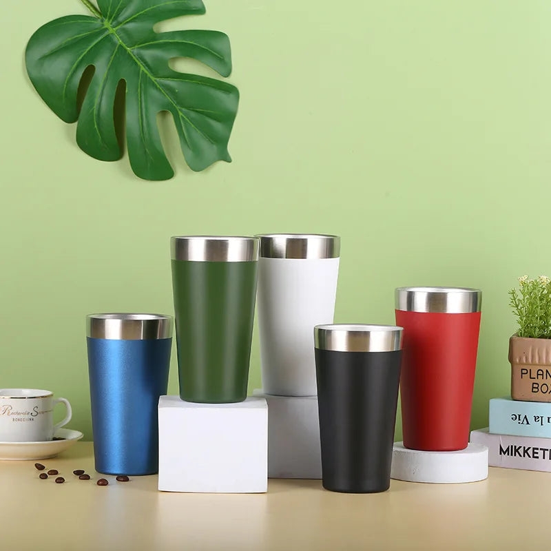 Classic Vacuum Insulated Pint Tumbler Tumbler 16oz Stainless Steel Double Wall Rugged Metal Tumbler