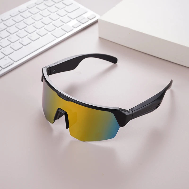 Wholesale Outdoor Sports Smart Sunglasses Fashion Bluetooth Cycling Goggles for Music Listening & Call Making