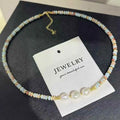 Beautiful AAAA Grade 18K Gold Plated Baroque Freshwater Pearl Collarbone Necklace 9-10mm Cute Style Unisex Jewelry
