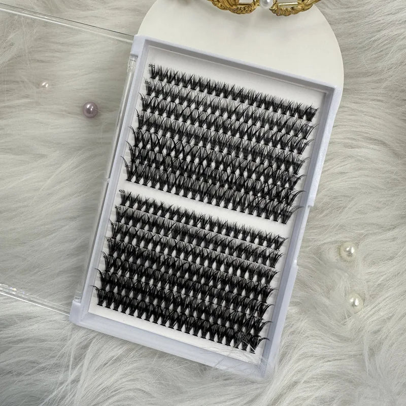 Wholesale Your logo Eyelash Extension Lash Clusters Kit Custom Premade Fans 5d 0.05 Eyelash Extensions