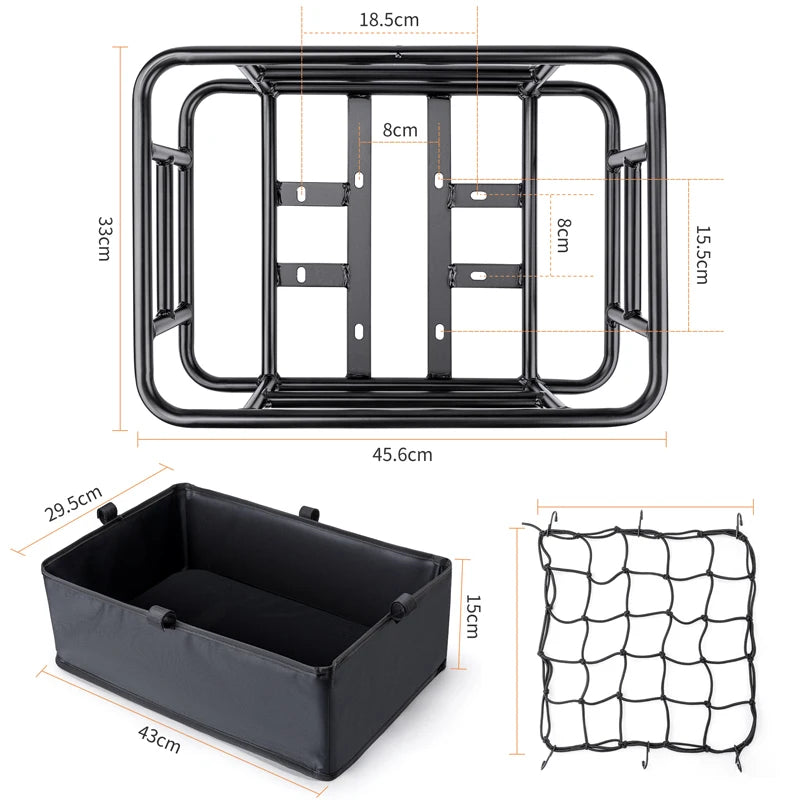 Bicycle Rear Rack Mountain Bike Rear Seat Basket Iron Rack Riding Equipment
