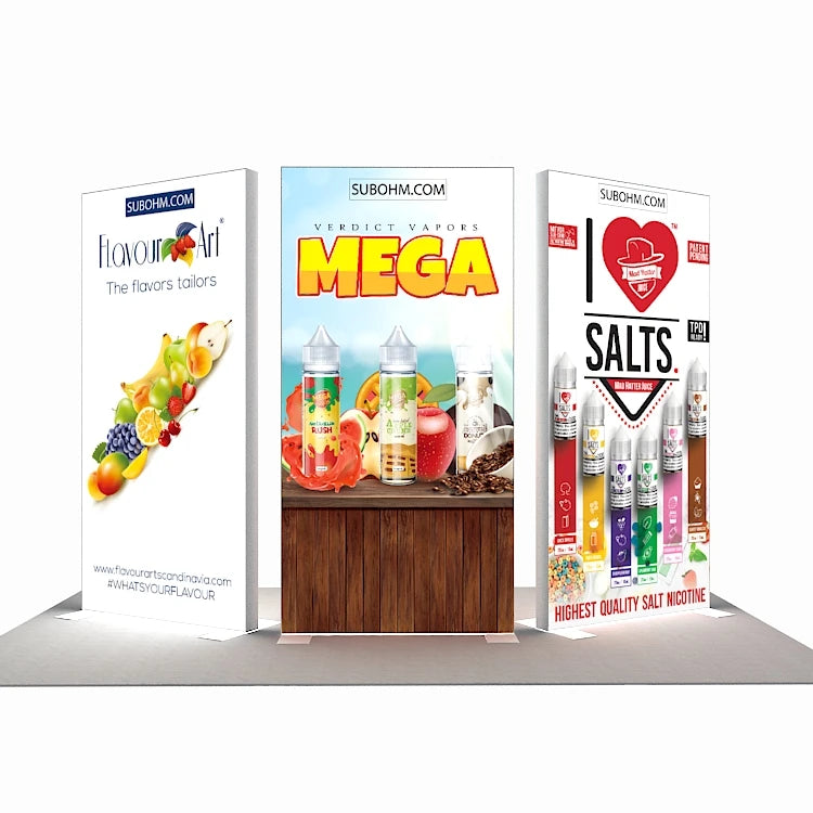 High Quality Durable Aluminum Profile Illuminated Fabric Print 4ft LED Backdrop Trade Show Display Exhibition Booth SEG Lightbox