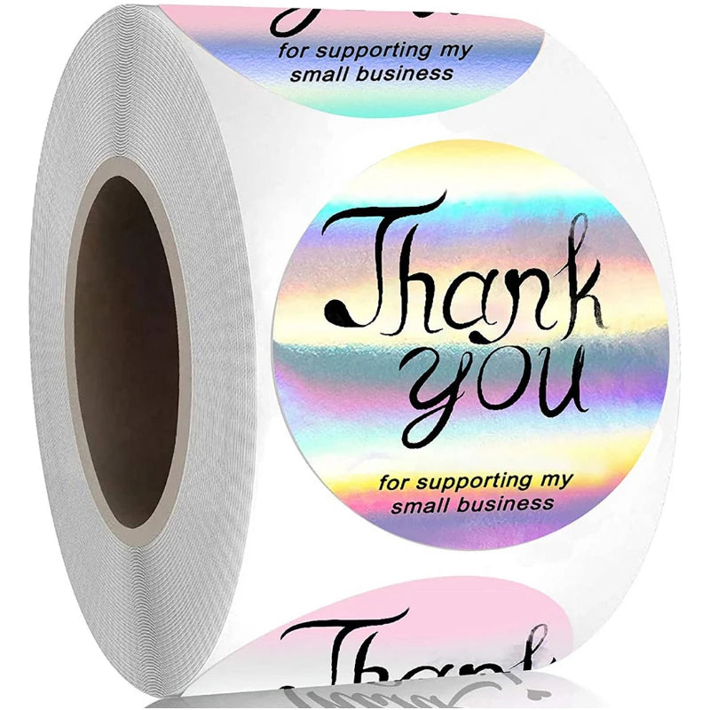 High-Viscosity Reflective Laser Customizable Waterproof UV Adhesive Sticker for Promotion Grocery Holiday Birthday Card Envelope
