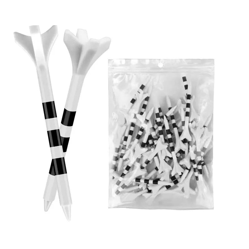 Yopral Reusable Unbreakable Promotional Items Plastic Driver 2 3/4 and 2 1/8 Golf Tees with Line Markers Custom Color & Logo