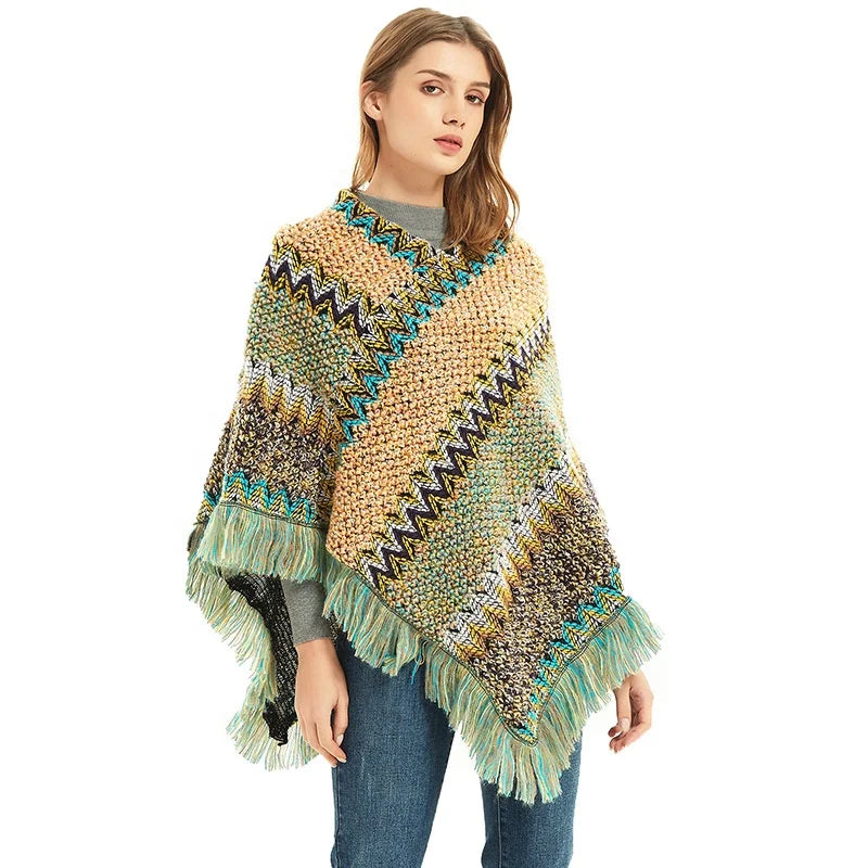 Landfond Class Large Soft Cozy Pashmina Woven Scarf Wrap Womans Warm Shawl