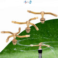 2/3/4 Arm Brass Rotary Sprinkler 360 Degrees Garden Lawn Irrigation Nozzle Small Metal Sprayer Gun Pumping for Agriculture