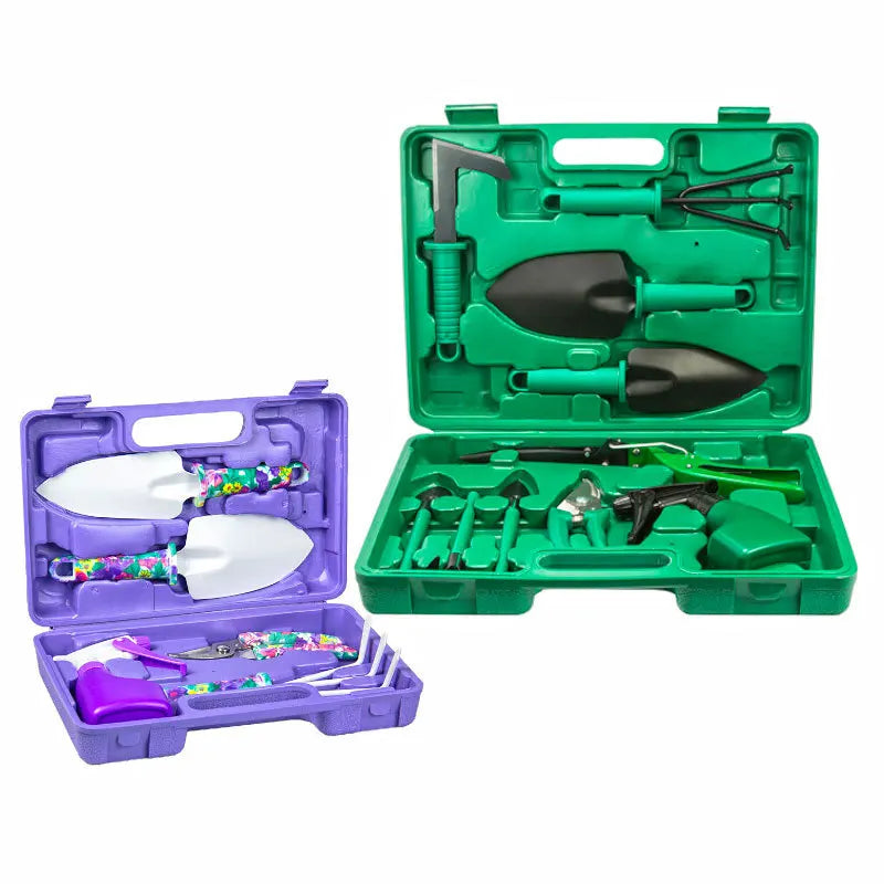 5 PCS/SET  Garden  Hand Tools Set With Garden Shovel Scissor Garden Hand Tools Box Set