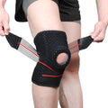 Professional Football Fitness Knee Pads Elastic Bandage Tape with Patella Belt Neoprene Sport Strap Support Protector