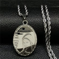 The Relief Virgin Mary Pendant Necklace Stainless Steel Virgin Girls Chain Necklace Chain Our Lady of Guadalupe Icon Medal
