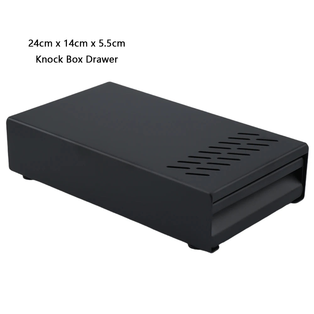 Wholesale Barista Accessories Espresso Coffee Knock Box Mini Household Stainless Steel Knock Box Drawer With Vent Hole