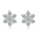 New Design 9K Solid Gold Moissanite Earrings Custom Fine Charm Eternity OEM Cadena Natural Diamond Women's Studs