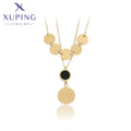A00902945 XUPING JEWELRY 14K Gold Color Ancient Stainless Steel Gold Plated Custom Name Couple Necklace