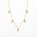 Joolim Jewelry 18K Gold Plated Purple Clear Oval Zircon Eye Pendant Choker Necklace Stainless Steel Jewelry Wholesale