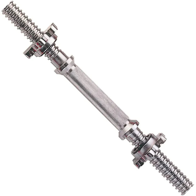 1 Inch Standard Dumbbell Bar Single Piece with Steel Weights Plates for Bicep Curls Presses Power Lifting