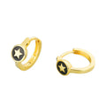 Stylish Chic Dainty Small Hoop Earrings Gold Plated Star Ear Cuff Women's Earring Wedding Jewelry Gifts