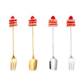Fashional Gold Mini Tea Coffee Ice Cream Spoon Set Stainless Steel Mirror Polished for Travel