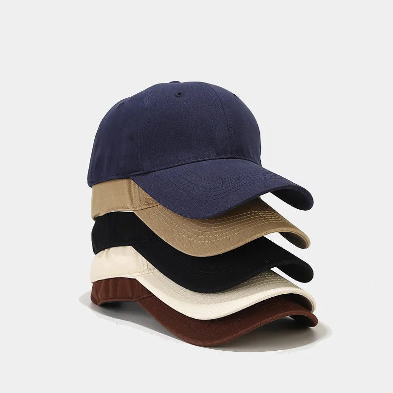 Wholesale Multi Color Large Head Size Baseball Caps and Hats Curved Brim Cotton Men  Women Sport Caps