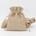 Custom Personalized Reusable Jute Drawstring Bag Packaging Burlap Bags with Drawstring Small Hemp Pouch for Promotion Gift