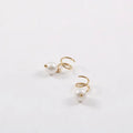 JOOLIM Jewelry PVD 18K Gold Plated Fresh Water Pearl Dangle Spiral Earring Stainless Steel Jewelry Trendy Jewelry