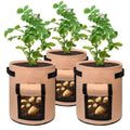 Versatile Indoor/Outdoor Grow Bags Non-Woven Plant Fiber for Growing Potatoes Tomatoes Carrots Sweet Potatoes