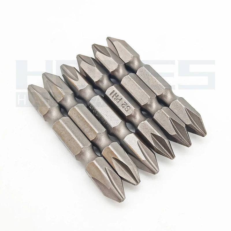 Double Ends Phillips Ph1 Ph2 Screwdriver Bits with Length 50 75 100 150 200 250 300 350 400 500mm for Cross Screw Bolt