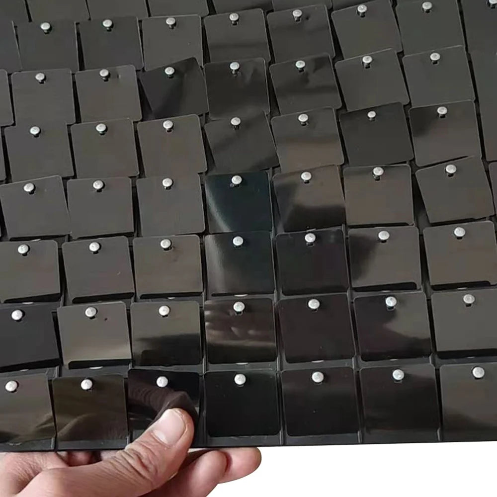 2026 Hot Sale Black Shimmer Wall for Wedding Event