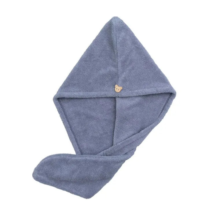 Hair Towel Wrap for Women Absorbent Hair Turbans for Wet Hair  Thick Coral Velvet Quick Drying Towels with Buttons