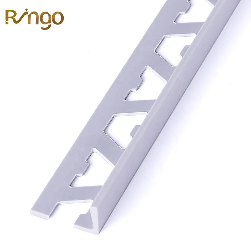 Customized PVC Trim Tiles L-Shaped Marble Edge Finishing Strips in Custom Colors for Kitchen & Bathroom Wall Tile Decorations