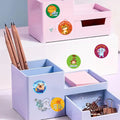 500 Self-Adhesive Encourage English Stickers/Roll UV Printed Cartoon Animals Wholesale Reward Labels