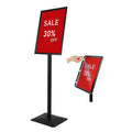 Adjustable Foldable Heavy-Duty Pedestal Sign Holder 8.5 X 11'' Acrylic Photo Frame Stand Decorative Floor Stand for Sign Poster
