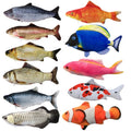 Factory Wholesale Usb Electric Moving Catnip Dancing Fish Cat Toy Flopping Kicker Simulation Interactive Flippity Fish Cat Toy