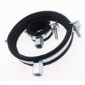 M8 Metal Rubber Brake Pipe Clamp Cast Iron Pipe Clamp with Inch and Metric Measurement System Supports Pipe