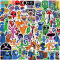 Roblo Rain Friends 50pcs Skateboard Guitar Decorative Stickers Waterproof DIY Gift for Kids
