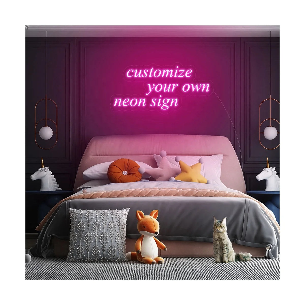 Hot Sale Dmx Led Neon Flex Wall Decor Free Design Rgb Led Display Letters Customized Neon Signs Led Car Neon Light