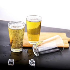 Wholesale 16oz V-Shaped Clear Sublimation Eco-Friendly BPA Free Dishwasher Safe Pint Glass Cup Modern Transparent Beer Glass