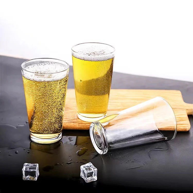 Wholesale 16oz V-Shaped Clear Sublimation Eco-Friendly BPA Free Dishwasher Safe Pint Glass Cup Modern Transparent Beer Glass