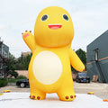 Aero High 6m Giant Custom Advertising Cute Yellow Inflatable Dragon
