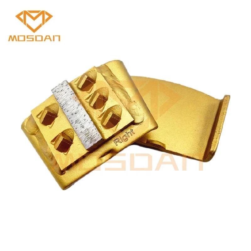 5x1/4 PCD Segment Diamond Grinding Metal Disk Pads for Ez Change Floor Grinding