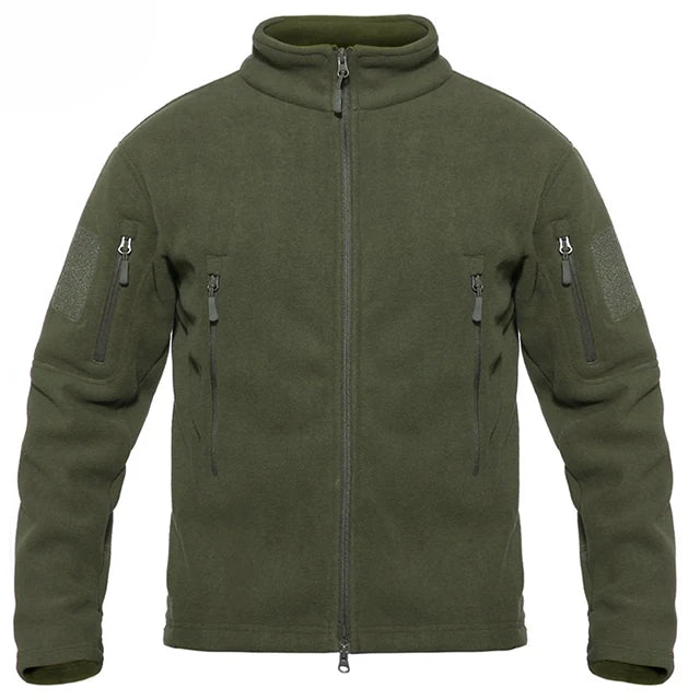 Wholesale Custom Micro Polar Fleece Zip Jackets for Men Full Zip up Company Uniform for Outdoor Staff Winter Season