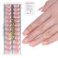 32pcs Private Label French Press on Nails Soft Gel X Nail Tips Full Cover Nude Pink Nail Square Pattern False Tips