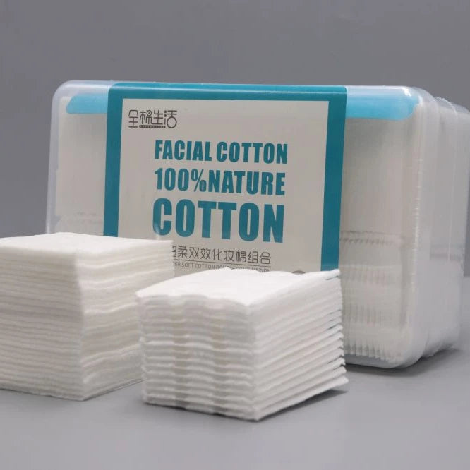 100% Premium Natural Cotton Pads Hypoallergenic and Lint-Free Unbleached and Chemical Free for Facial Use