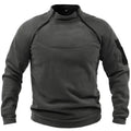 Stand Collar Men's Hoodie Spring and Autumn Loose Solid Color Outdoor Warm Breathable Tactical Men's Coat