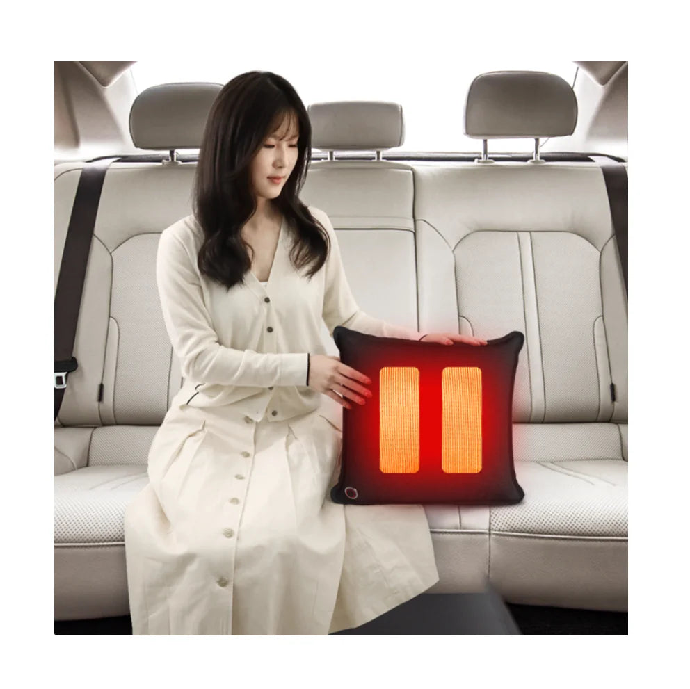Anjuny Electric Graphene Heating Pillow Soft Muscle Pain Relief Tension Therapy Cushion Comfortable Neck Airplane Nursing