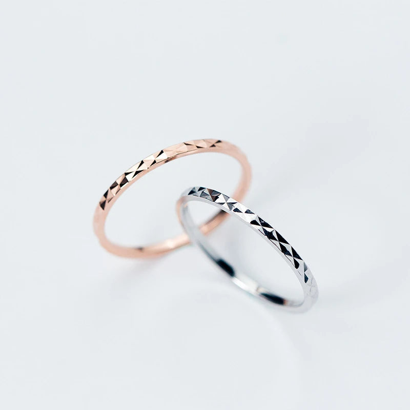 Ins Luxury Simple Design 18k Real Gold Plated Trendy Ring Bling Sparkling 925 Sterling Silver Wedding Rings Women Jewelry