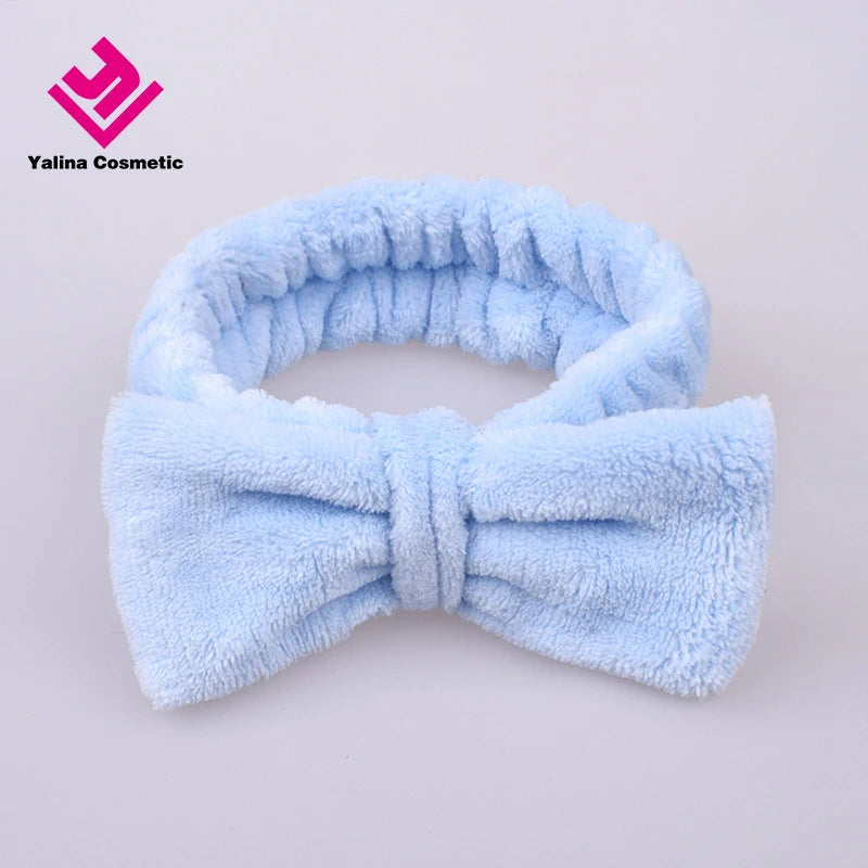 Microfiber butterfly Headband Washing Spa Yoga Exercise Shower Face Adjustable Hair Band