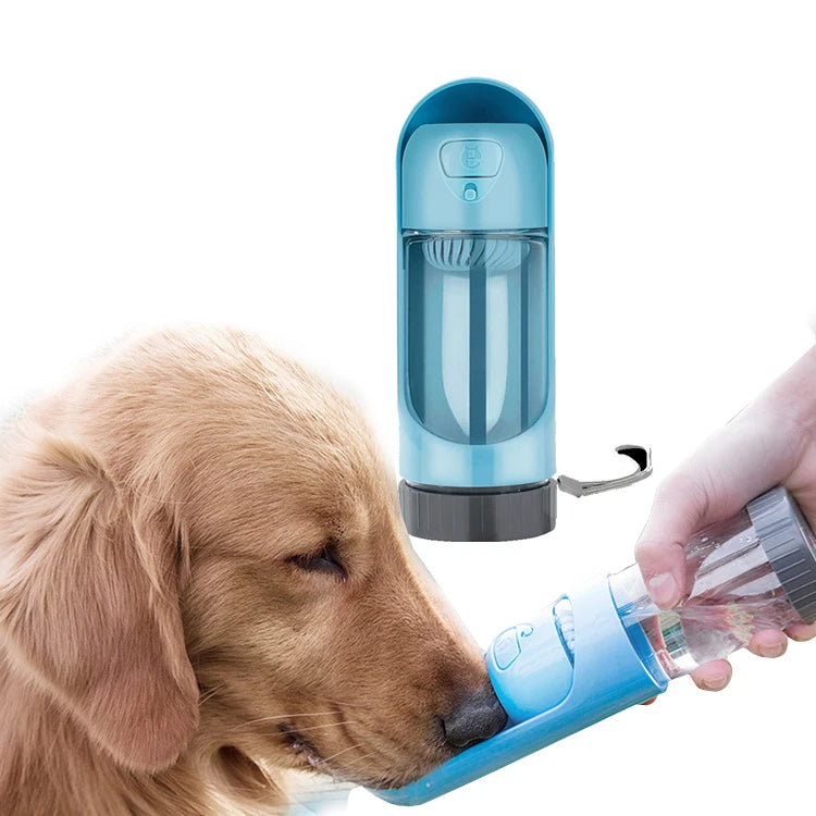 Wholesale Manufactory Automatic Hot for Walking Portable Plastic Travel Recycling Dispenser 300ml Pet Dog Water Bottle